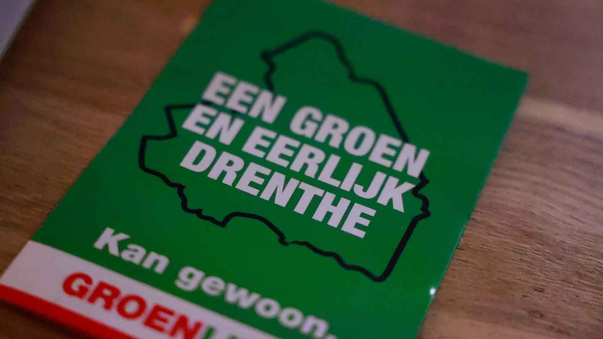 Folder GroenLinks Drenth